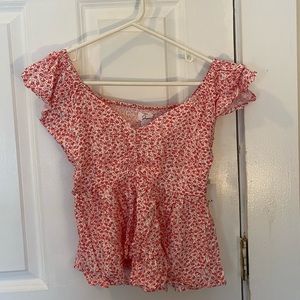 Off Shoulder Floral Top